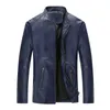 2023 Spring and Autumn Coat Men FI Stand-up Collar Läderjacka Herrens LG-hylsa Högkvalitativ jackstorlek M-5XL O7WP#