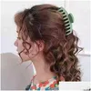 Klipy do włosów barrettes koreańskie duże pazurki eleganckie mroźne akryl dla kobiet kucyk klip PIERWSZY kolor spinki do włosów upuszczenie biżuterii włosa ototi