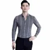 2023 autunno classico a righe camicia da uomo di alta qualità Lg maniche Slim Fti camicie casual maschile Busin formale Dr camicie M-4XL q2pu #