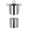 Casseroles Friteuse avec panier filtrant polyvalent grande capacité ustensiles de cuisine poêle à frire à l'huile pour pique-nique restaurant camping salle à manger