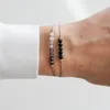 Charm-Armbänder Schutzarmband-Set |Handgefertigte kristallschwarze Turmalin-Heilung für ihr Geschenk