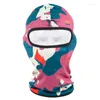 Boinas Máscaras de camuflagem de secagem rápida Balaclava Chapéus de caça de inverno quente Bicicleta Máscara facial completa