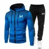 2023 FI Tracksuit for Men Hoodie Fitn Gymkläder Män som kör Set Sportwear Jogger Men's Tracksuit Winter Sport A89n#