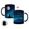 Mugs Heat Changing Sensitive Mug Ceramic Coffee Northern Lights Design Magic For And Cold