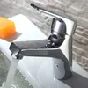 Bathroom Sink Faucets 1PC Basin Faucet Znic Alloy Chrome Face Single Handle Deck Mounted Cold And Mixer Taps