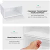 Förvaringslådor BINS Stora klara skoboxar fällbara plast Transparent Home Organizer Stapelbar Display Superimiserade kombinationsskor C DHEDT