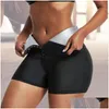 Women'S Shapers Womens Sweat Sauna Pants Body Shaper Slimming Waist Trainer Shapewear Tummy Thermo Leggings Fitness Workout Drop Deli Dhsiy