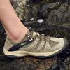 Chaussures de Fitness pour hommes, baskets d'alpinisme en cuir véritable, maille d'extérieur, respirantes, confortables, décontractées, sport, chasse