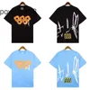 Camicie firmate Denim Graphic Tee Maglietta da uomo Polo Abbigliamento Corsa T-shirt sportiva allentata Azzurro Nero P7H1