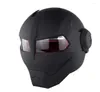 Caschi moto M/L/XL Casco apribile Vintage integrale Iron Men