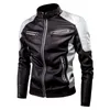 2023 Herrläderjackor Casual Högkvalitativ klassisk motorcykelcykeljacka Män plus tjocka rockar Spring/ Autumn Chaqueta Hombre 92W2#