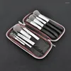 Storage Bags Makeup Brushes Bag Charm Silver Empty Case Cosmetic Brush Gadgets Carrying Traval Outdoor Organizer Accessories