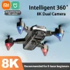 Drönare xiaomi mijia drönare 8k hd flygfotografering Dual Camera Quadcopter Optical Flow Hinder Undvikande Fjärrkontrollflygplan