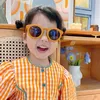 Fashion Kids Sunglasses Classic Round Frame Childrens Sun Glasses UV400 Eyes Protection Boys Girls Baby Eyeglasses Eyewear 240326