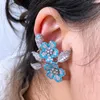 Dangle Earrings Missvikki Original Luxury Clip For Women Bridal Wedding Gift Brand Delicate CZ Items With High Quality