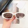 Retro cat eye designer sunglasses classic letter printed beach sun shading sunglass black blue green versatile glasses