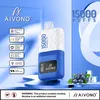 Le plus récent design Al Frank Aivono Magic 15000 Puffs jetables Vape Pod Screen Wapes 20 ml E-Liquide 0/2/3/5% nicotine Cig électronique rechargeable