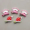 Hundkläder 20st/Lot Fashion Christmas Hat Bows Pet Crown Grooming Accessories Cat Hair Clips Products Supply for Small Dogs