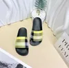 Children Baby Slippers Summer sandals Outdoor Shoes Kids Boys Girls Designer Stripe Letter Print Falt with Shoes Classic Slipper EUR26-35