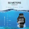 腕時計のプロのデジタル時計ファッション男性時計ローズゴールドスポーツメン50m防水軍事時計レトロスクエア
