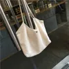 Evening Bags Women Shopping Shoulder Bag Ladies Reusable Eco Foldable Supermarket Handbag Street Style Student Aesthetic Storage Canvas