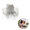 Bérets Bachelorettes Party Cowgirl Chapeau Strass Mariée Cowboy Bridal Shower Fedoras