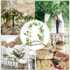 Willow Dekorativa blommor Vine Plant Multi-Purpose Artificial Flower Wedding Party Wall Hanging Fake Indoor Outdoor Decoration