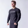 ربيع جديد lg sleeve tirt men men cott fitn t-shirt Sporting Men Bodybuilding tshirt fi streetwear teeshirt homme i3w4#