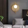 Wall Lamp Nordic Glass Ball LED Lamps Living Room Bedroom Aisle Dining Morden Lights Indoor Decorative Lighting Fixtures