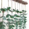 Decorative Flowers 1Pcs Artificial Plants Fake Eucalyptus Leaves Greenery Vines For Bedroom Decor Room Wall Home Country Wedding Decoration