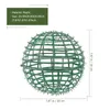 Fleurs décoratives 10pcs Boules de buis artificielles cage de support topiaire 10 porte-châssis vert étagère de fleur accessoires de bricolage pour jardin