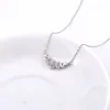 Hängen Pekurr 925 Sterling Silver Round Beads Waterdrop Gardinhalsband för kvinnor Bohemiska festsmycken gåvor