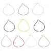 Kedjor Summer Natural Heart Shell-Necklace Beaded Chain Chokers Halsband för kvinnor handgjorda uttalande smyckespresent