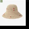 Chapeaux à large bord Chapeau d'été Femmes Sun Dames Crème solaire Paille Voyage Pliable Panama Cap Femme Plage Sunhat Coréen