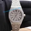 Hiphop sieraden diamanten horloge roestvrij staal Iced Out Bustdown VVS Moissanite horloge