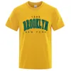 1898 Brooklyn New Your USA City Street Printed T-Shirts Men O-Neck Oversized Short Sleeve Summer Cott Tshirt Breathable Tees f7Tk#