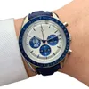 AAA Montres de haute qualité pour hommes Speed Master entièrement automatique Mélange mécanique Strip en acier saphir Crystal Glass Mirror Surface O Brand Wrist Watchs