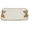 Jewelry Pouches European Style Bow Cake Storage Trays Makeup Organizer Dessert Plate Square Decor Tray Kitchen 12x20Cm White