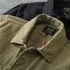 Giacca cargo autunnale da uomo retrò stile Safari multi tasche abbigliamento da lavoro Cott tessuto sciolto giacche casual Fi capispalla f8n1 #