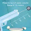 Gun Toys Full Electric Water Gun Summer Outdoor Water Game Toy Gun For Children and Adults High Capacity Automatic Water Injection Gun240327