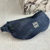 Vintage Designer Denim Bumbag Vrouwen Luxe Heuptas Mode Man Riem Tassen Crossbody Fanny Packs Ontwerpers Kussen Fannypack