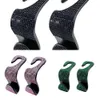 2Pcs Plastic Hooks Diamond Car Seat Back Hooks Bling Rhinestones Hanger Universal Auto Headrest Storage Holder Interior Accessories