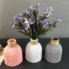Vaser modern blomma vas imitation keramisk potten dekoration plastarrangemang nordiska stil estantes para planter
