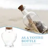 Bouteilles de rangement 2 pcs souhaitant une bouteille de bouteille décorcade de paysage vide en origami artisanat de bureau supérieur en verre mini bouc