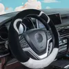 Steering Wheel Covers Ers Cute Car Er Little Animals Styling Decor Elastic Winter P Warm Mobile Accessories Drop Delivery Automobiles Otfis