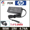 充電器19V 4.74A 90W 7.4*5.0mmラップトップアダプター充電器HP ProBook 4440S 4535S 4530S 4540S 6470B 6475B 6570BパビリオンDV3 DV4 DV5 DV6