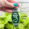 Akryl Namnplatta Keychain Hanging Alfabet Gift Keychain Funny Namnplatta