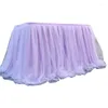 Table Skirt X7AB Colorful Tablecloth Tulle Dessert Reception Decoration For Wedding Party Home Birthday DIY Material Tutu