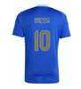 2024 Argentina Soccer Jerseys Fans Player Version Messis Mac Allister Dybala di Maria Martinez de Paul Maradona Men Women Kids Football Shirt Barn målvakt