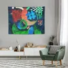 Tapestries Abstract Embroidery Tapestry Wall Carpet Room Decoration Korean Style Coverings Hanging